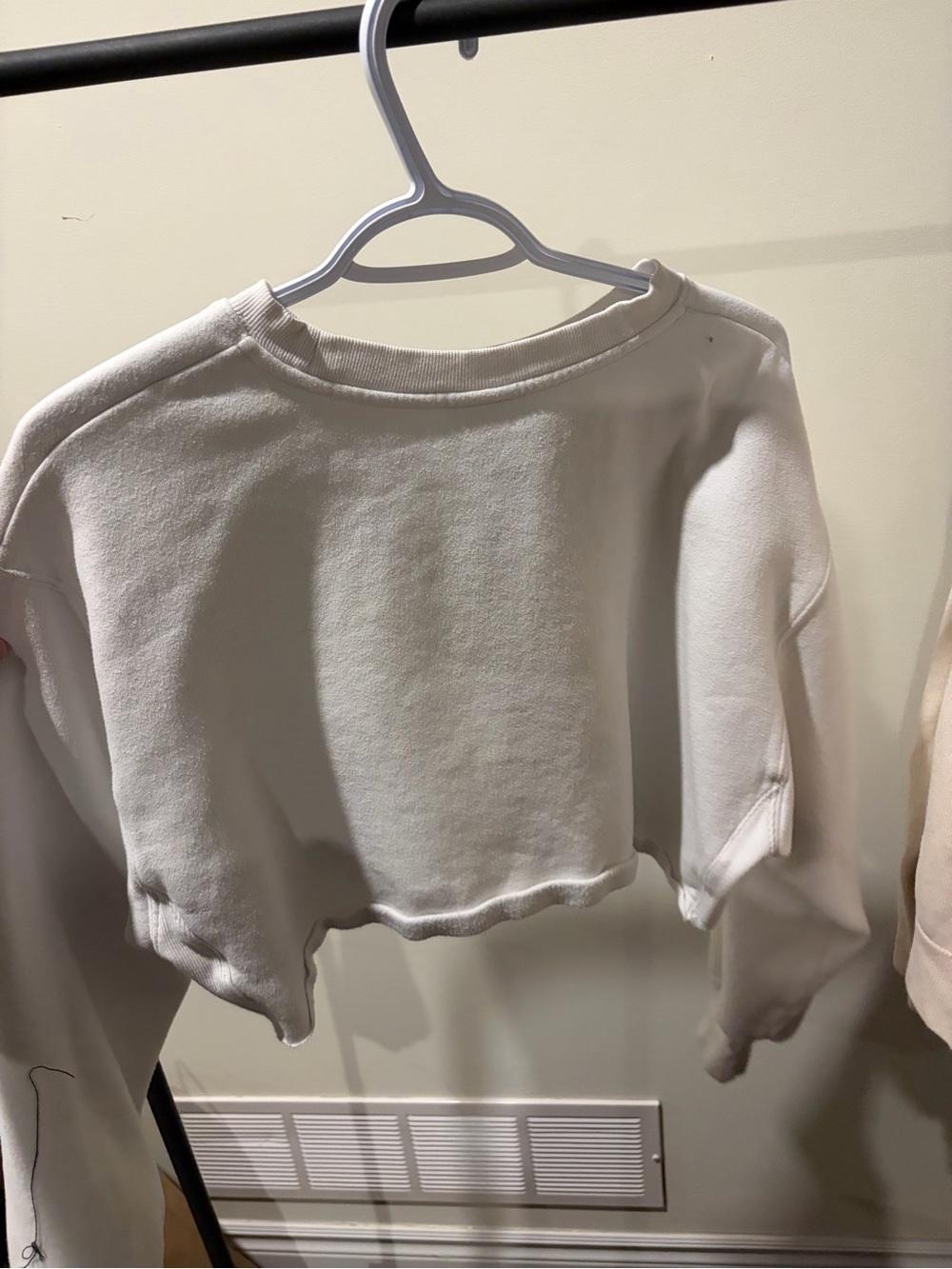 TNA CozyAF Fleece Crewneck in Off-White